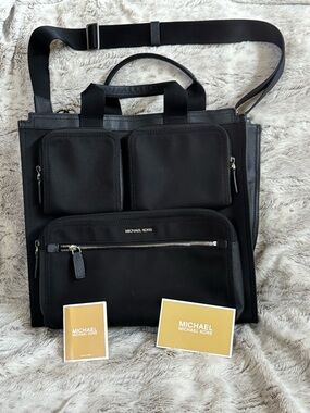 Michael Kors Black Men’s Kent Nylon Tote Bag